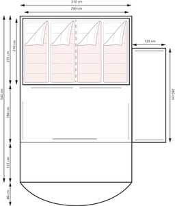 Eurotrail Oak Creek 500 Air aufblasbarem Buszelt