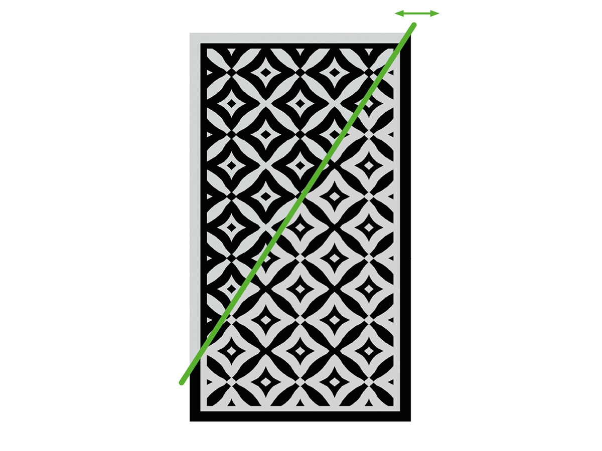 Obelink Patio Mat Cube 370 x 270 cm Zeltteppich
