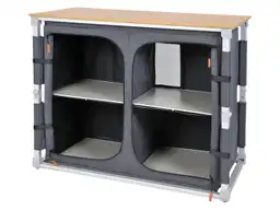 Obelink Ravenna Bamboo Quick Campingschrank - Grey - Obelink.de