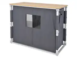 Obelink Ravenna Bamboo Quick Campingschrank - Grey
