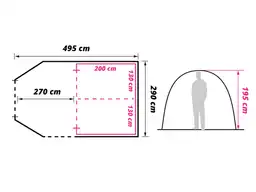 Obelink Optima 4 TC Tunnelzelt