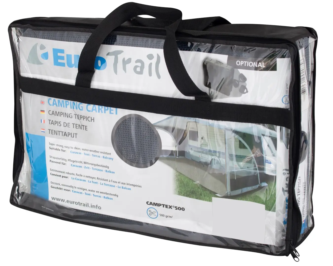Eurotrail Camptex 300 x 700 Zeltteppich - Blue - Obelink.de