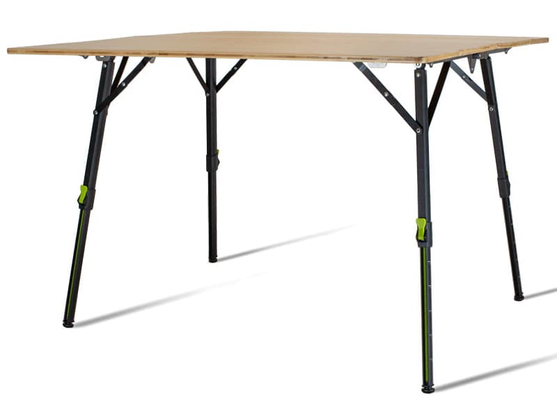 Zempire Kitpac Pro XL Bambus Campingtisch - 100 × 100 cm