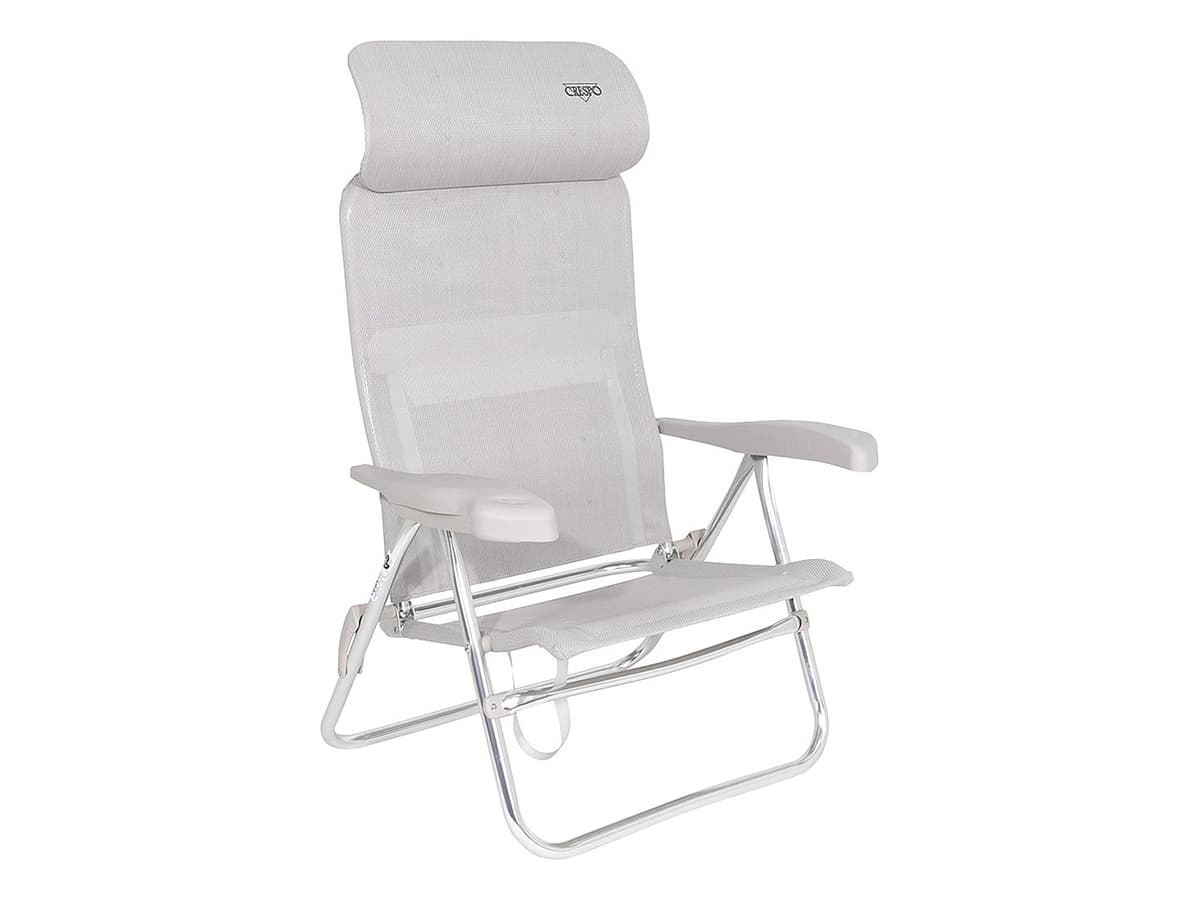 Crespo AL-205 Compact Light Grey Strandstuhl