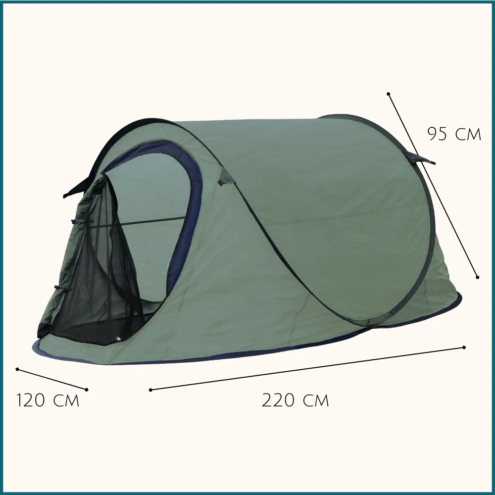 HIXA Grnes 1-Person Popup-Zelt - Obelink.de