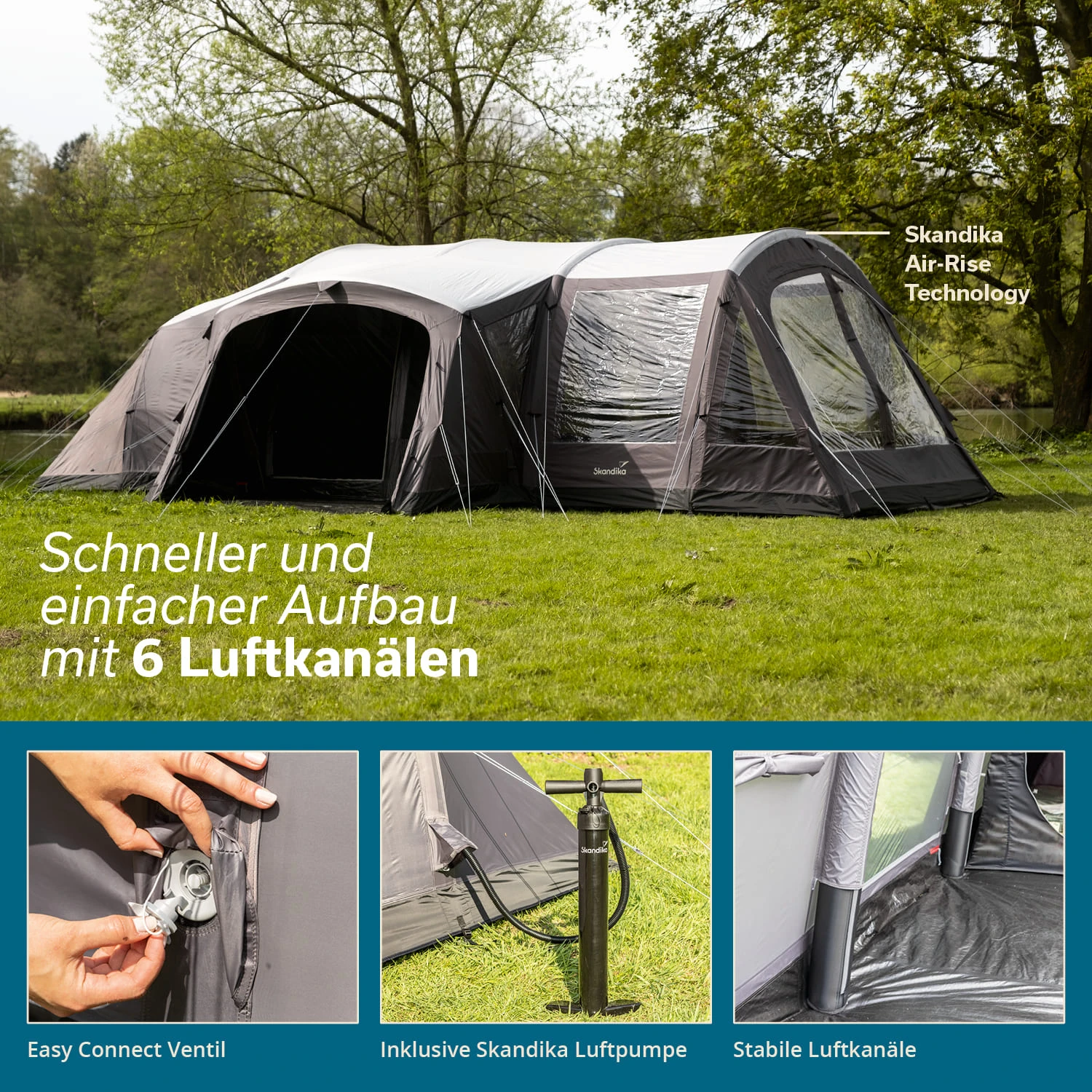 Skandika Timola 6 Air Sleeper Protect XL Plus Luftzelt