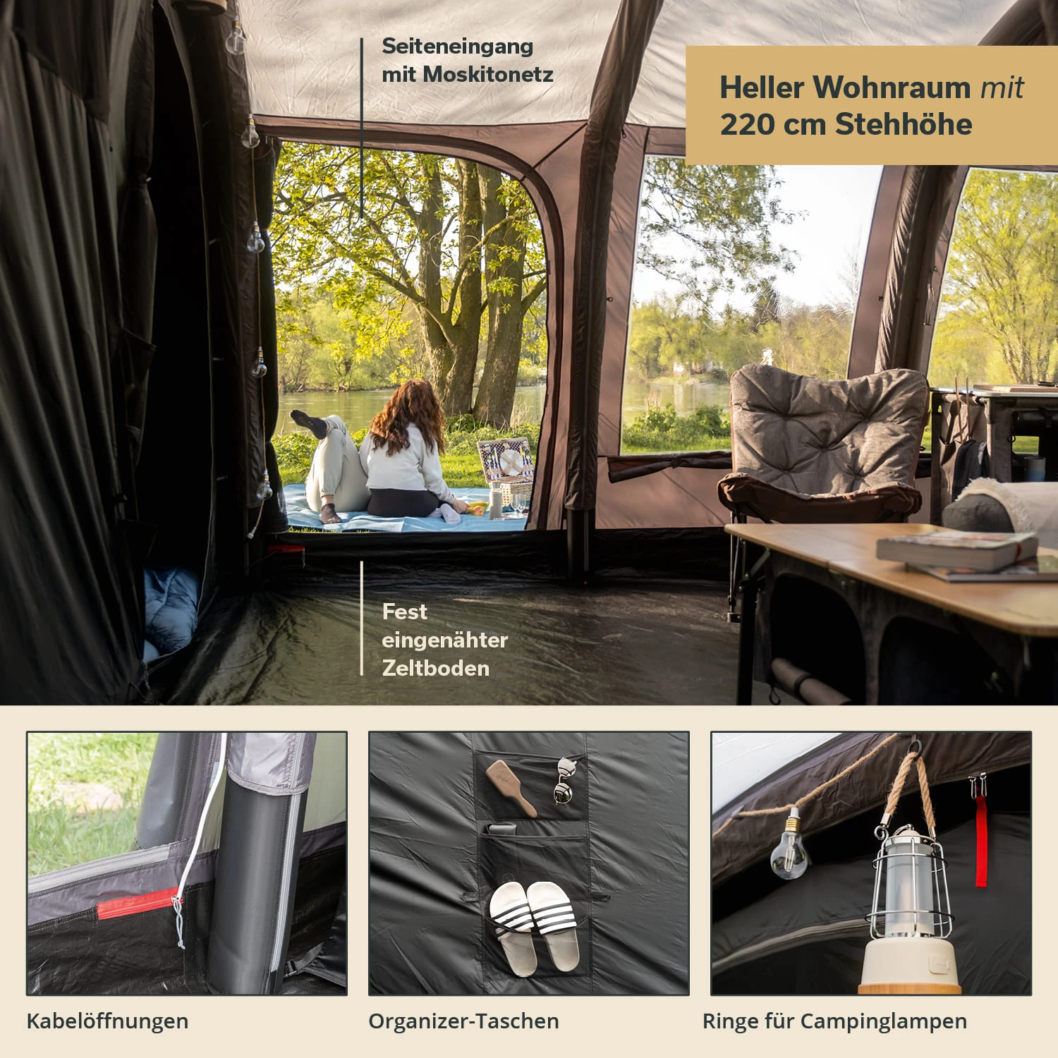 Skandika Timola 6 Air Sleeper Protect XL Plus Luftzelt