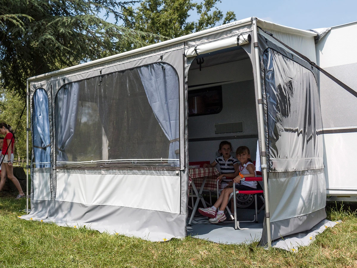 Fiamma Caravanstore Zip XL 410 Royal Grey Sackmarkise mit Vorzelt -  Obelink.de