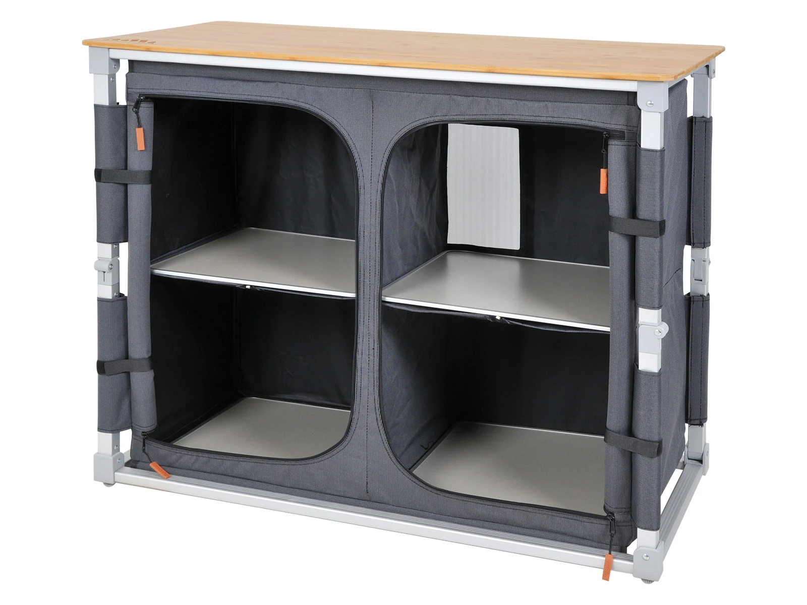 Obelink Ravenna Bamboo Quick Campingschrank - Grey