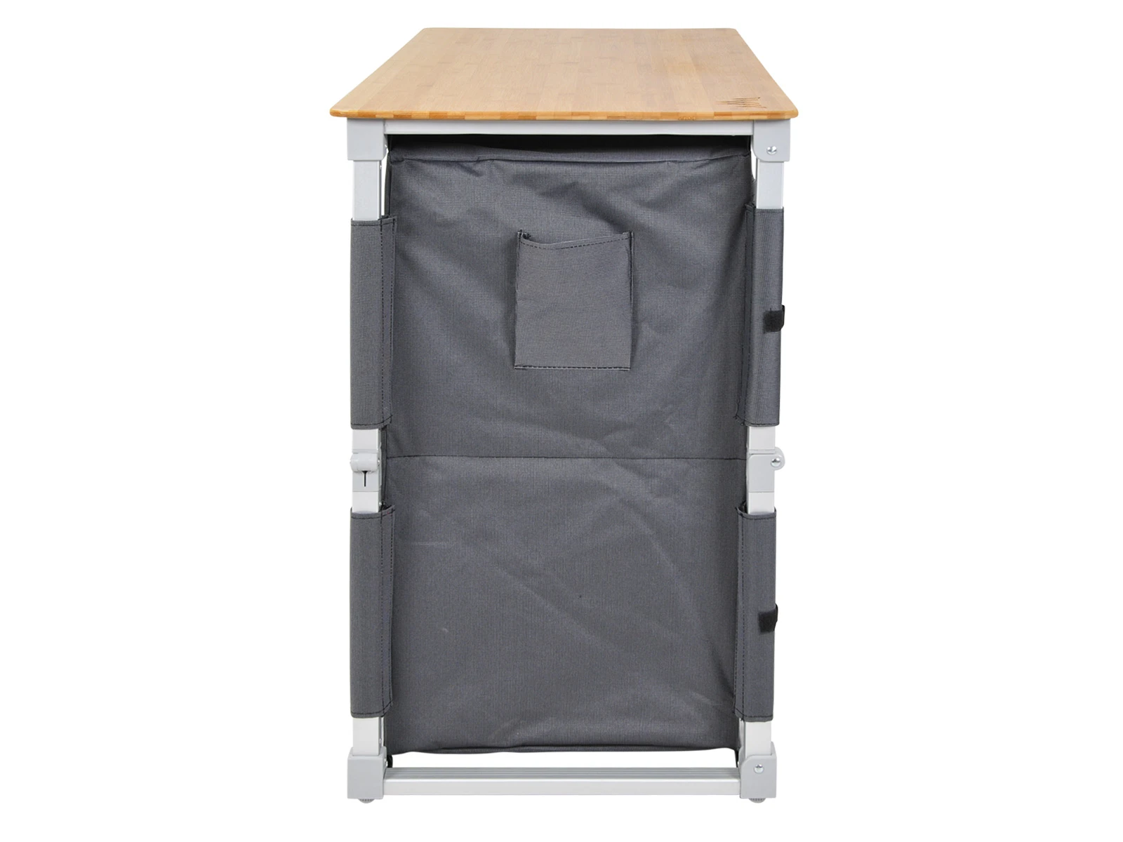 Obelink Ravenna Bamboo Quick Campingschrank - Grey - Obelink.de