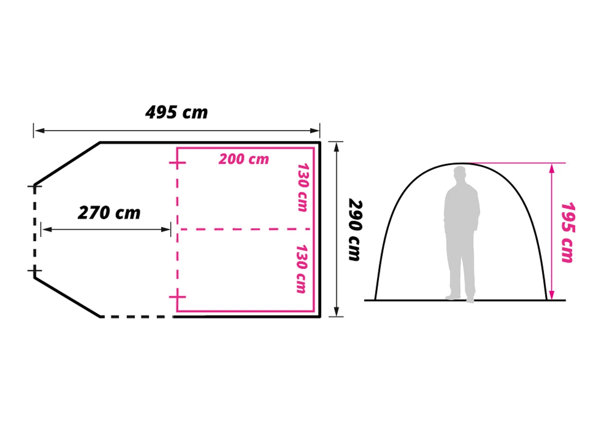 Obelink Optima 4 TC Tunnelzelt