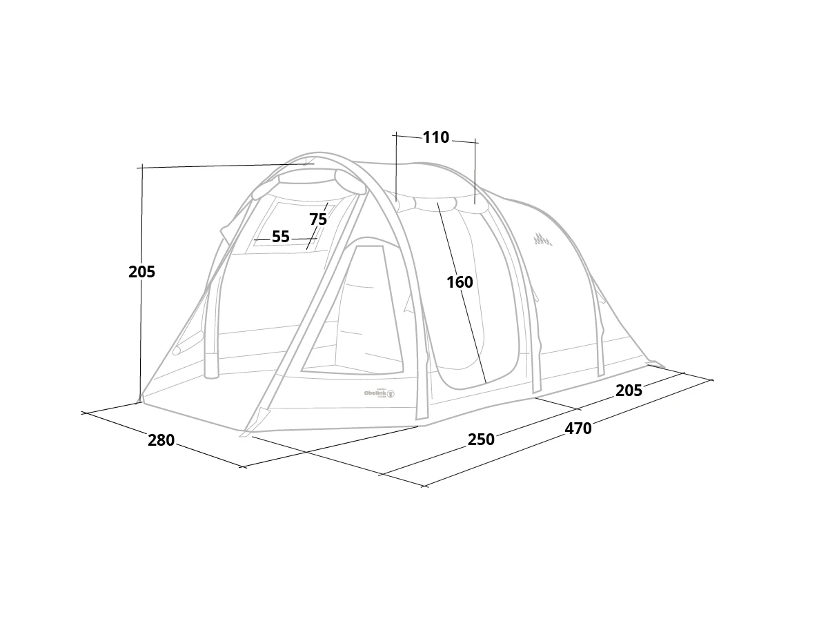 Obelink Summer 4 Easy Air Luftzelt