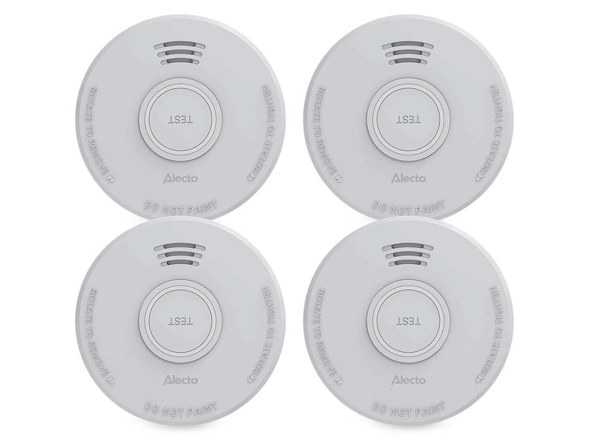Alecto SD110 Rauchmelder - Set von 4