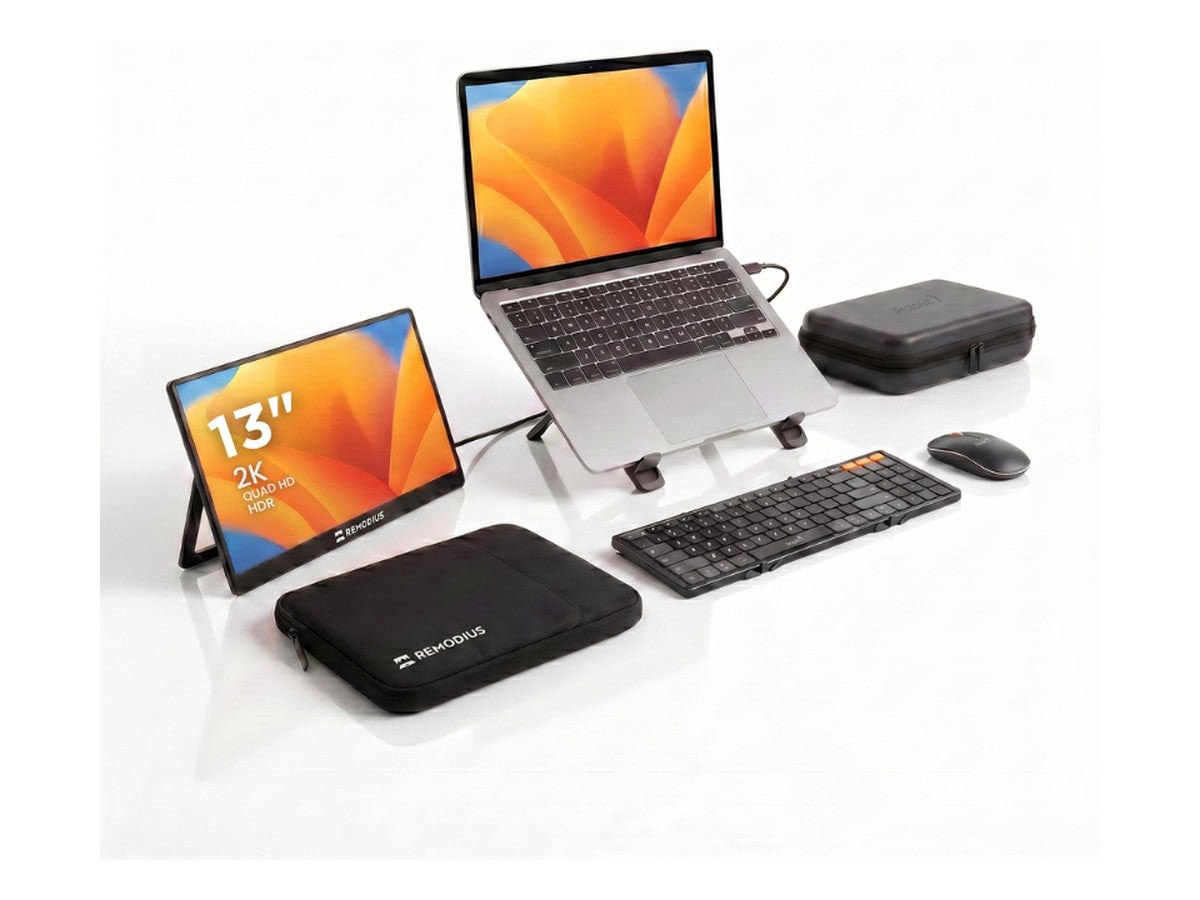 Remodius Remote Worker 13 Zoll mobiles Arbeitsplatz-Set