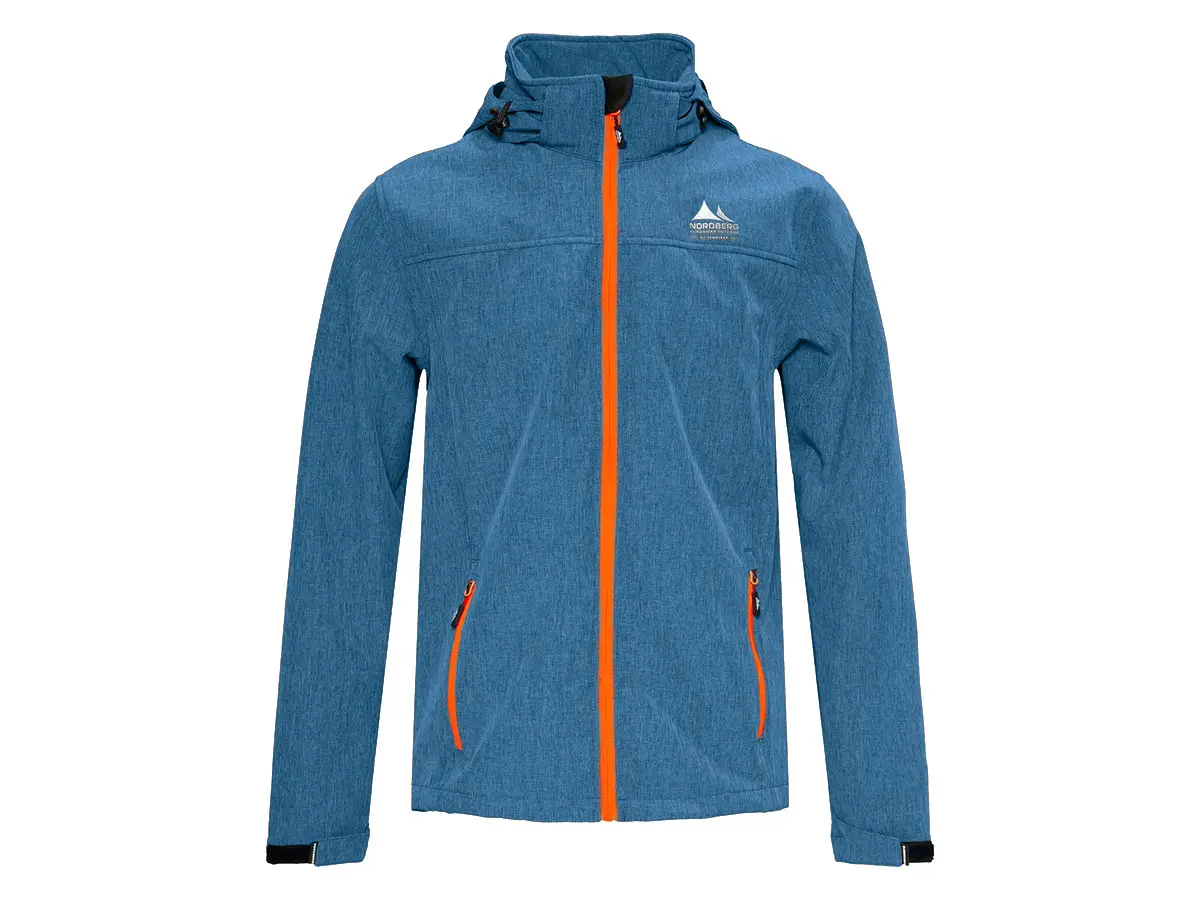 Nordberg Mats Petrol Melange Herren Softshelljacke