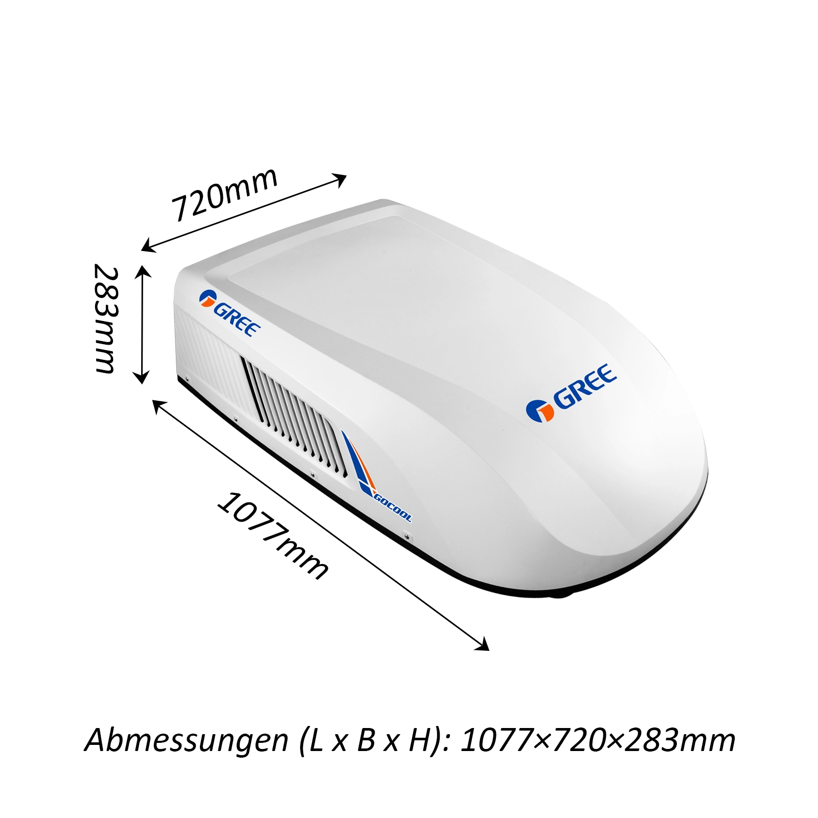 GREE GoCool Plus 3600 watt doppelrotor Dachklimaanlage - White