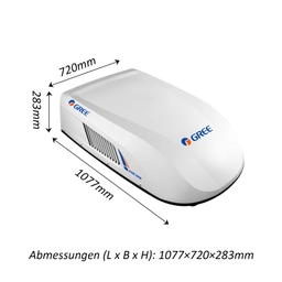 GREE GoCool Plus 3600 watt doppelrotor Dachklimaanlage - White
