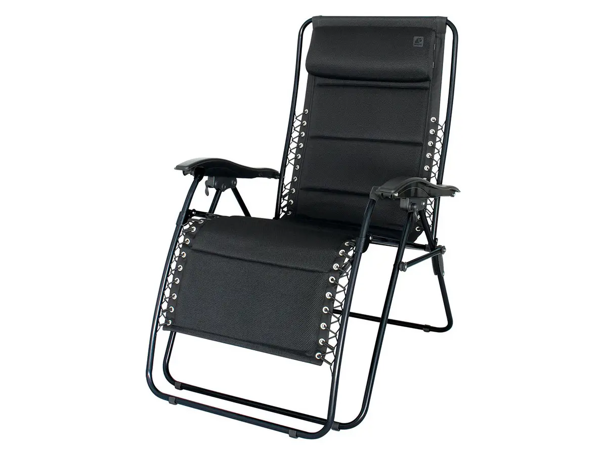 Eurotrail Tarente 3D Mesh Relaxstuhl - Black