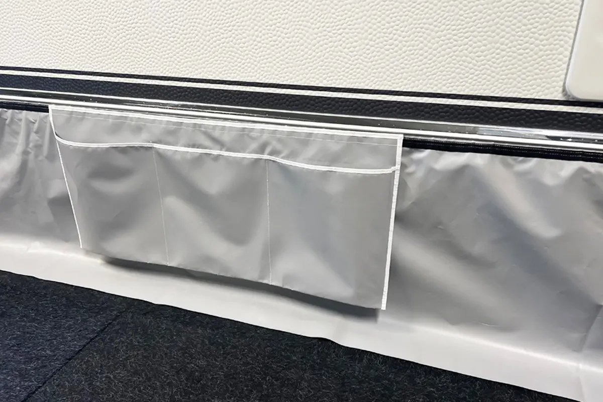 ESVO 6 Meter Windblende mit Klettband und Organizer - Grey