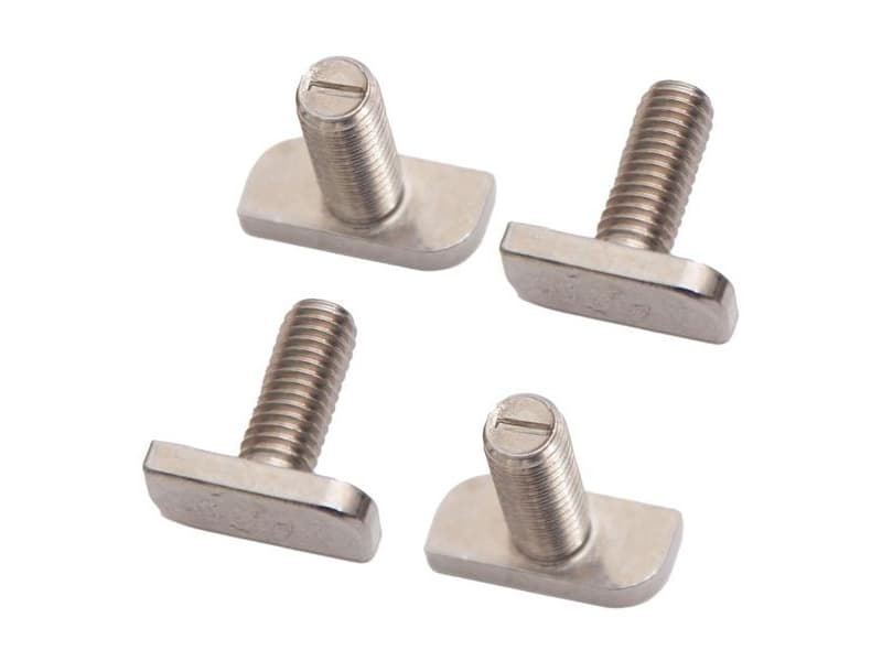 040 Parts M8x20 Edelstahl T-Schraube - Set von 4