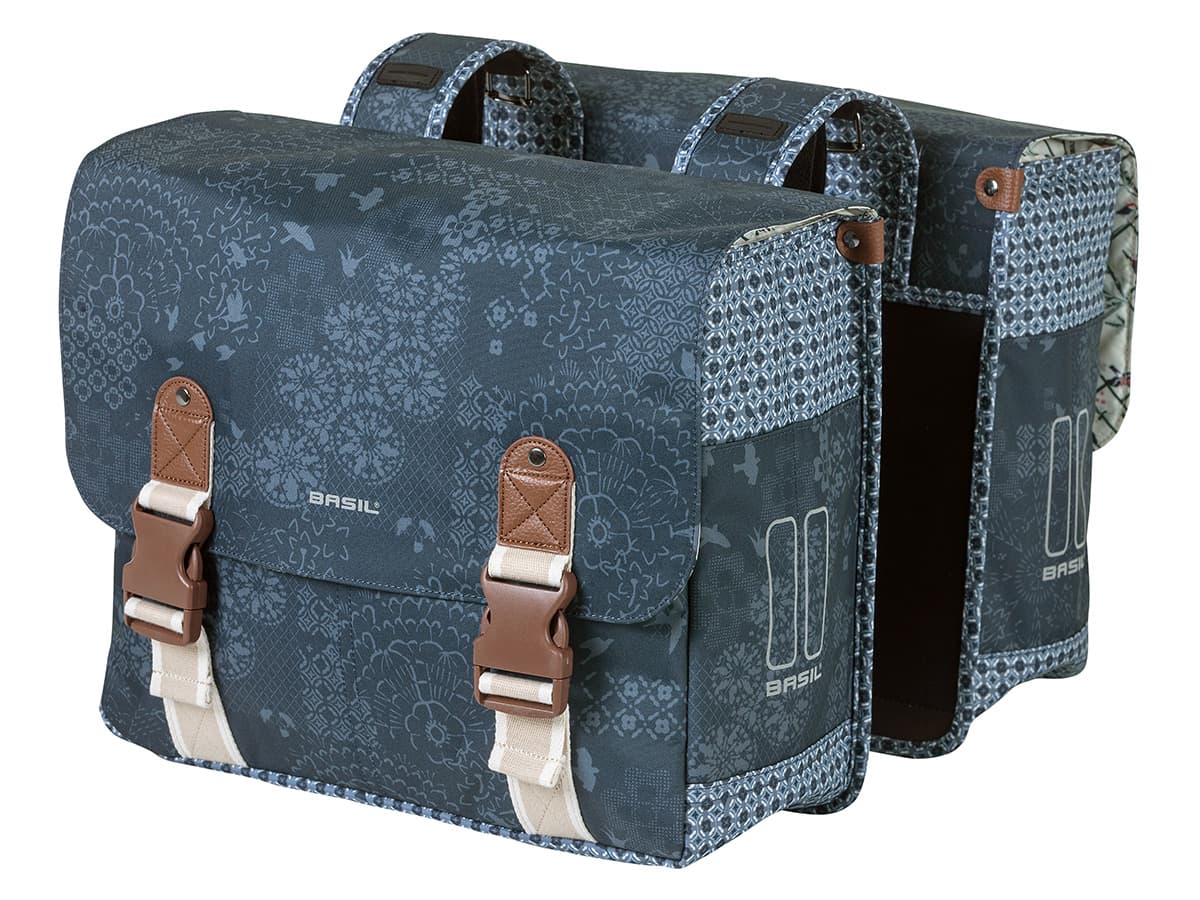 Basil Bohème doppelte Fahrradtasche - Indigo Blue