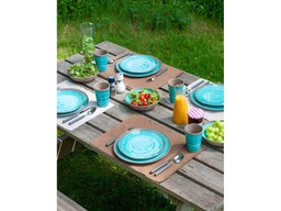 Bo-Camp Halo Aqua Geschirrset - 12-teilig