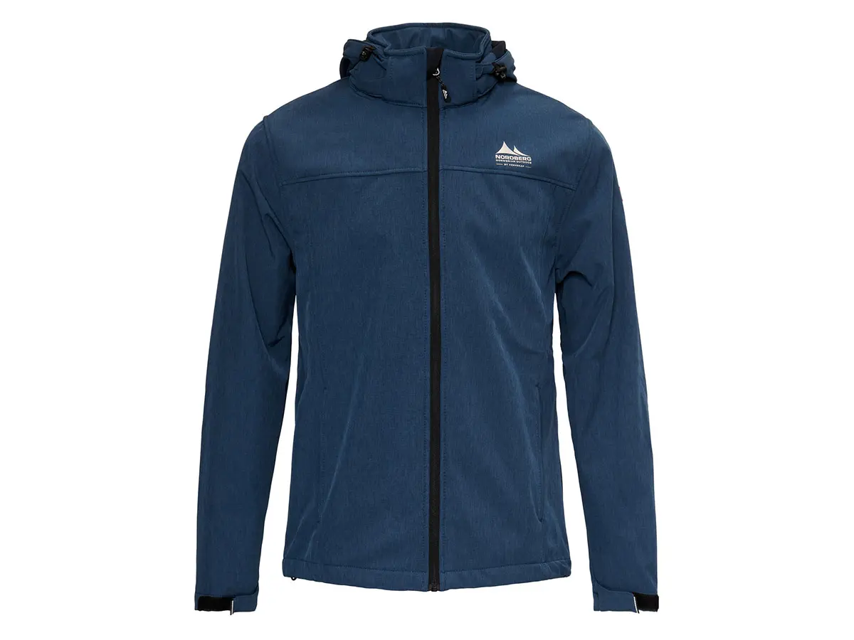 Nordberg Kjeld Navy Melange Herren Softshelljacke