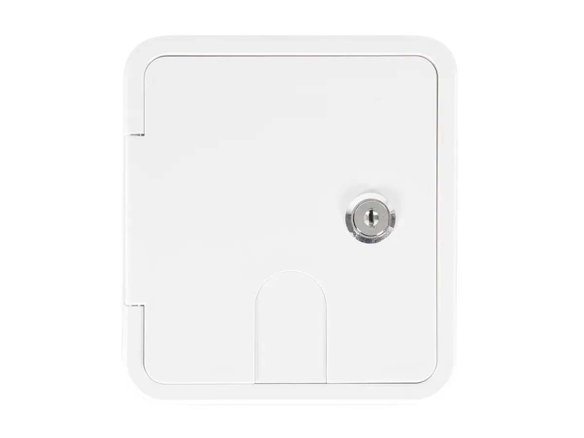 Carbest Serviceklappe mit Schloss 107x122mm - white