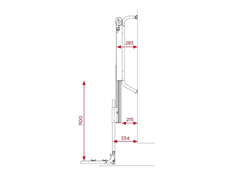 BR-Systems elektrischer Bike Lift Rail Fahrradträger - Rail