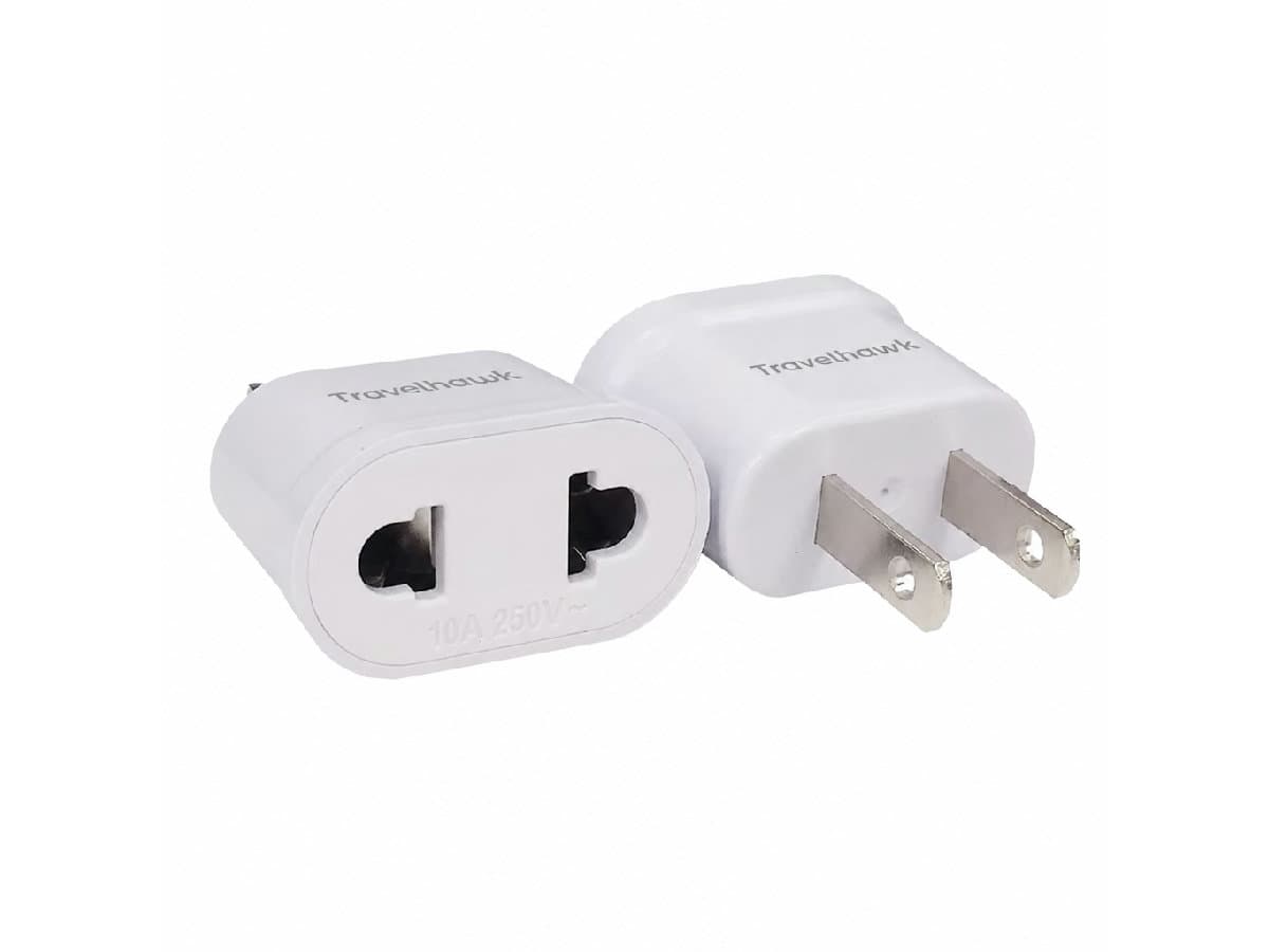 Travelhawk EU zu USA Reisestecker - White