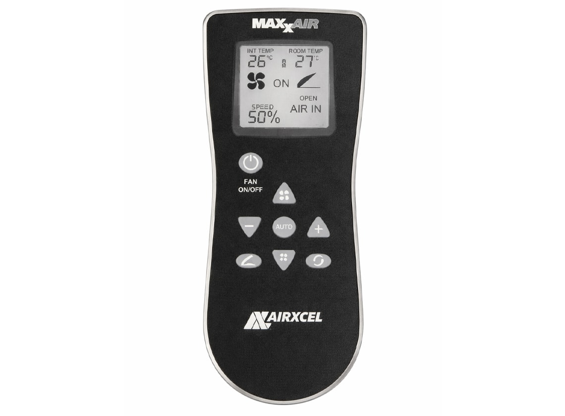 Maxxfan Deluxe 40 x 40 Dachluke mit Ventilator - smoke