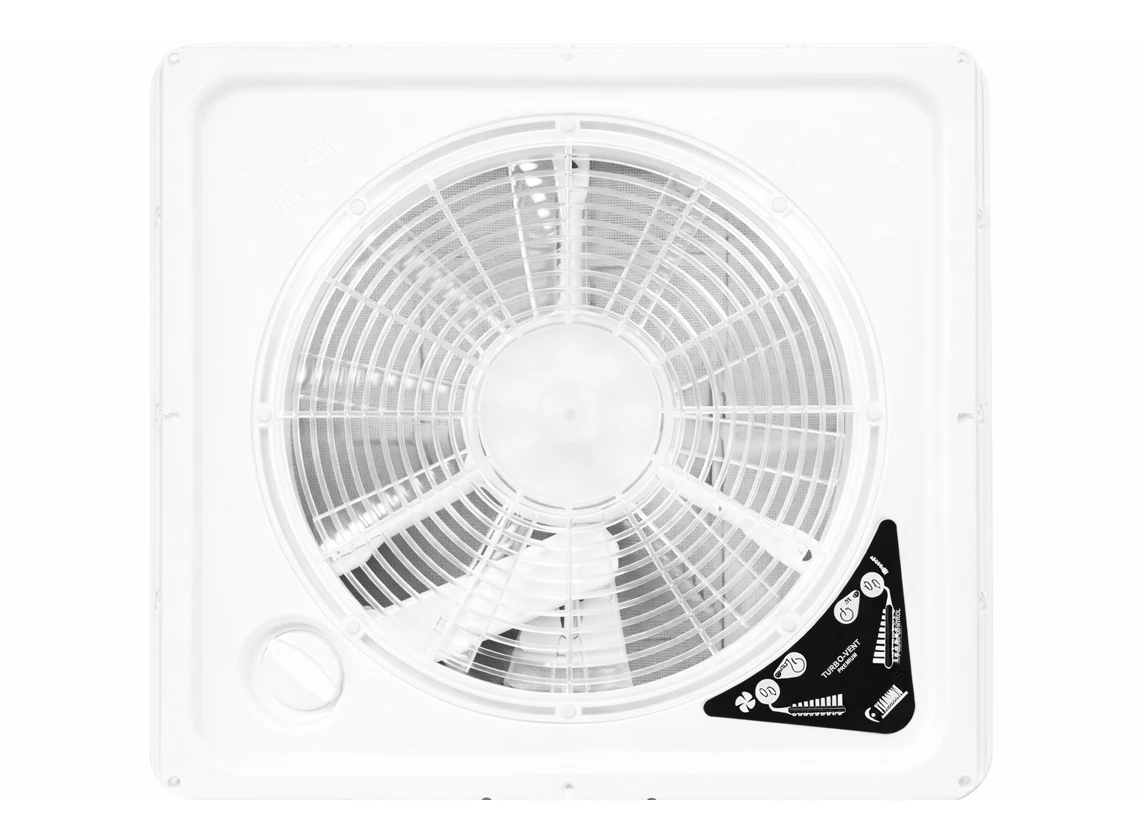 Fiamma Turbo Vent Premium 40 x 40 Dachluke mit Ventilator - white