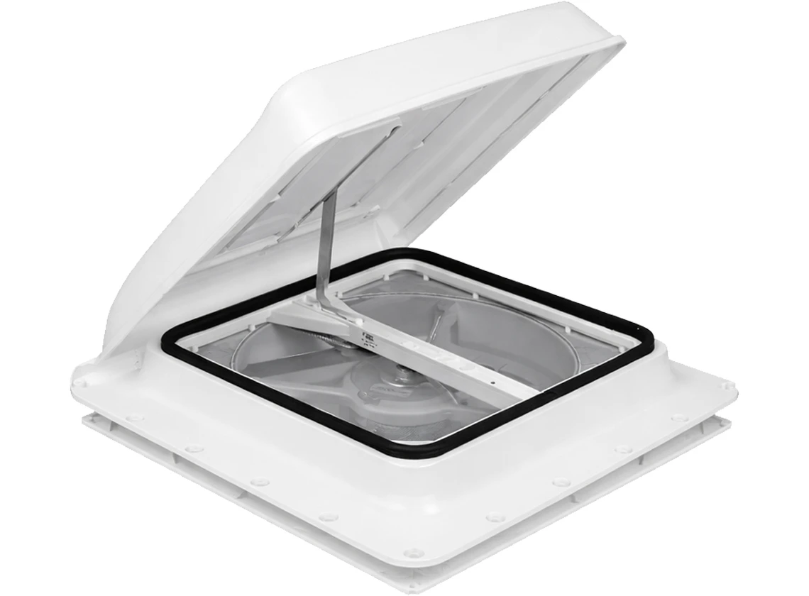 Fiamma Turbo Vent Premium 40 x 40 Dachluke mit Ventilator - white