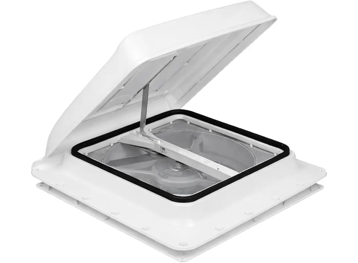 Fiamma Turbo Vent Premium 40 x 40 Dachluke mit Ventilator - white