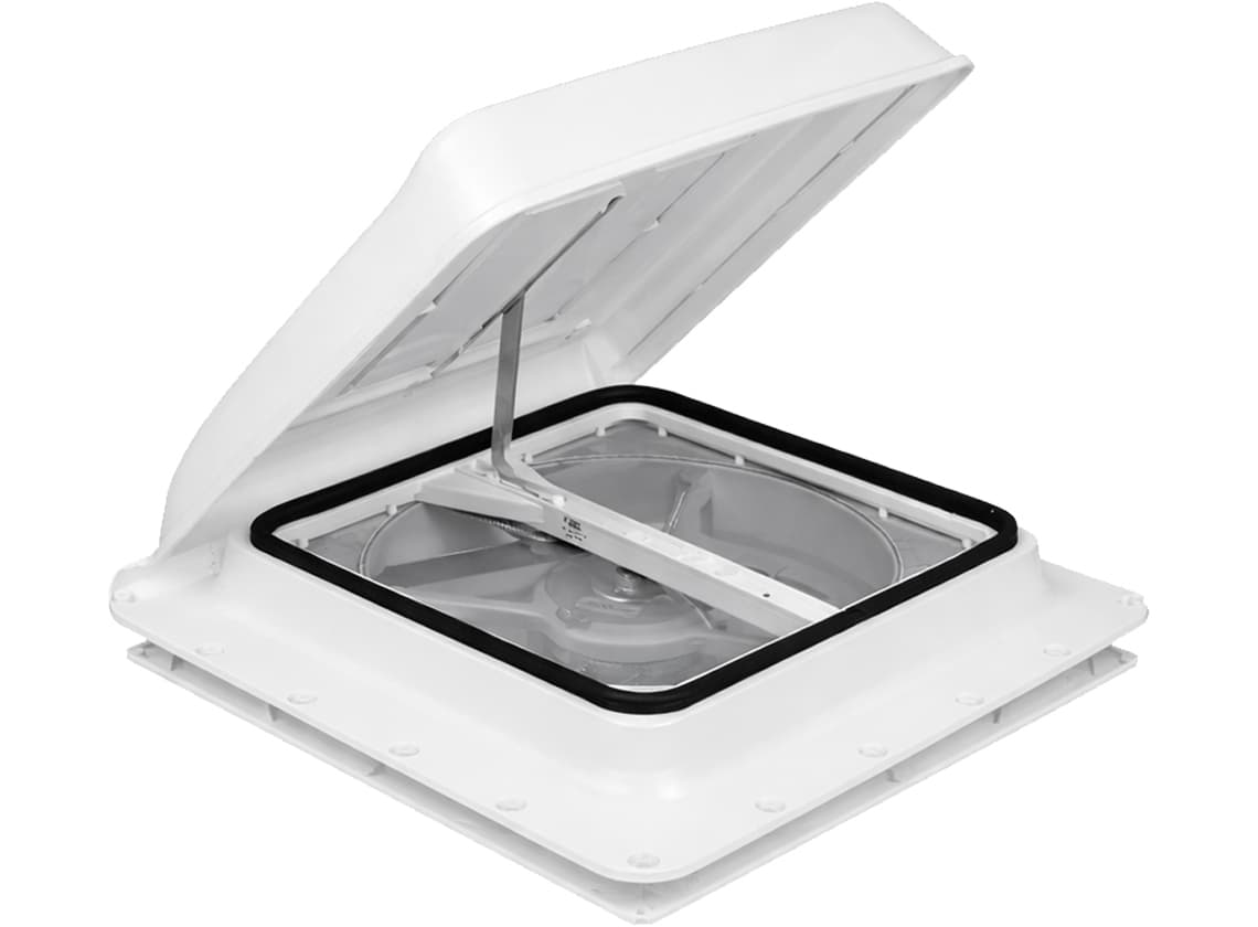 Fiamma Turbo Vent 40 x 40 Dachluke mit Ventilator - White