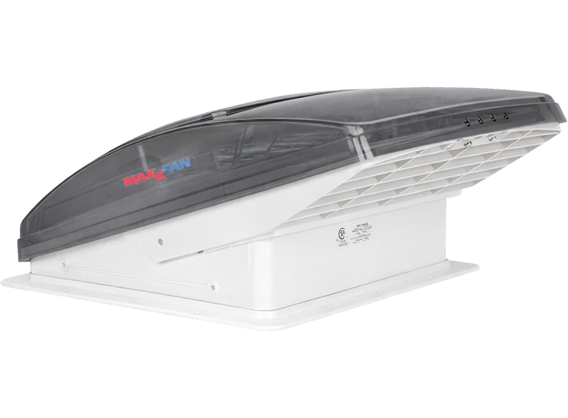 Maxxfan Deluxe 40 x 40 Dachluke mit Ventilator - transparent