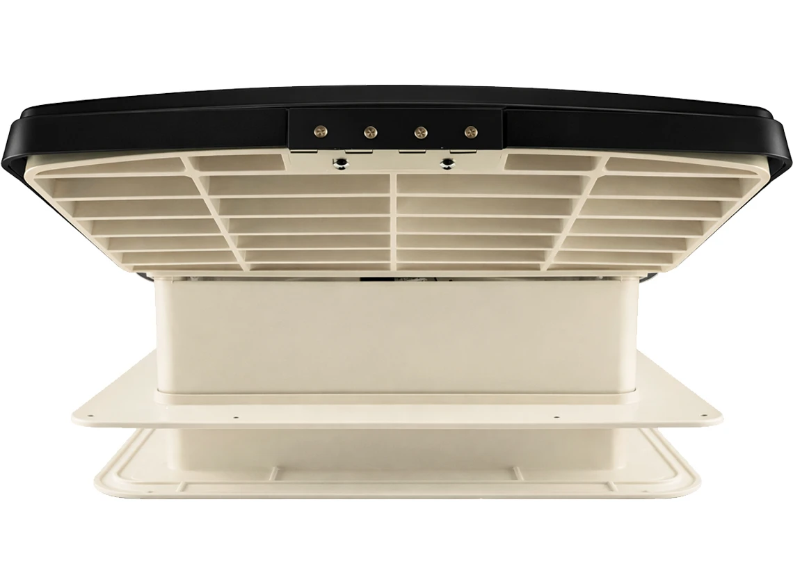 Maxxfan Deluxe 40 x 40 Dachluke mit Ventilator - smoke