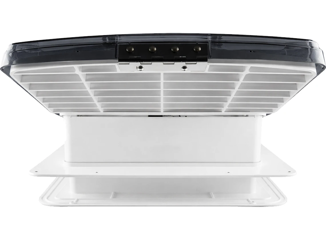 Maxxfan Deluxe 40 x 40 Dachluke mit Ventilator - transparent