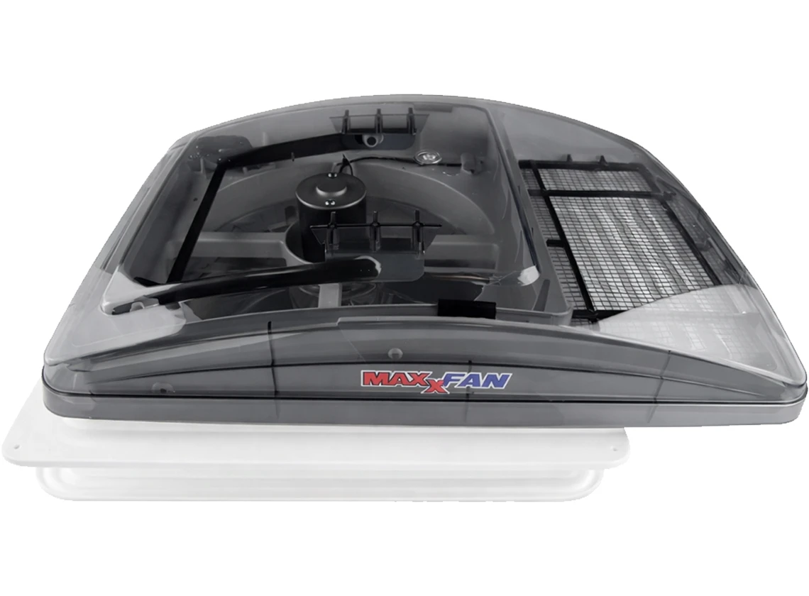 Maxxfan Deluxe 40 x 40 Dachluke mit Ventilator - transparent