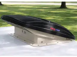 Maxxfan Deluxe 40 x 40 Dachluke mit Ventilator - smoke