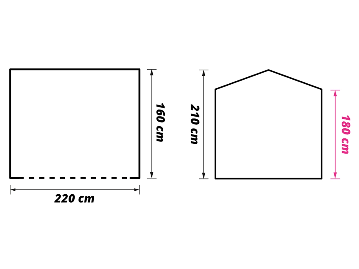 Zweite Chance Obelink Barn PVC Easy Air aufblasbares GerÀtezelt