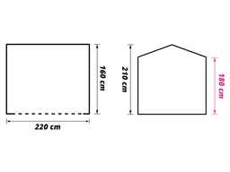 Zweite Chance Obelink Barn PVC Easy Air aufblasbares GerÀtezelt