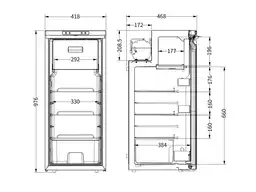 Obelink Coolfit 90 Kompressor Kühlschrank