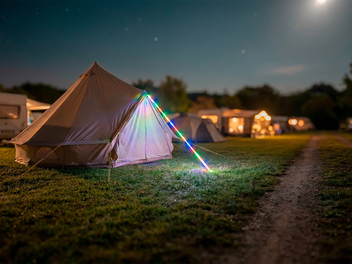 Obelink LED-Abspannleine – Multicolour