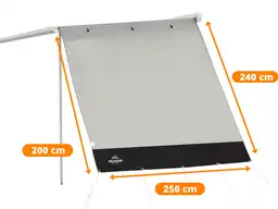 Obelink Sol Side Deluxe Seitenwand - Inklusive Spannstange