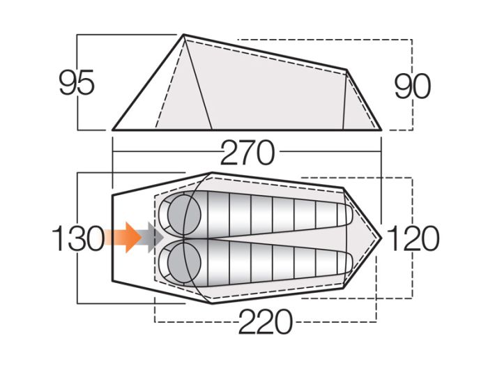 Vango Soul 200 Tunnelzelt
