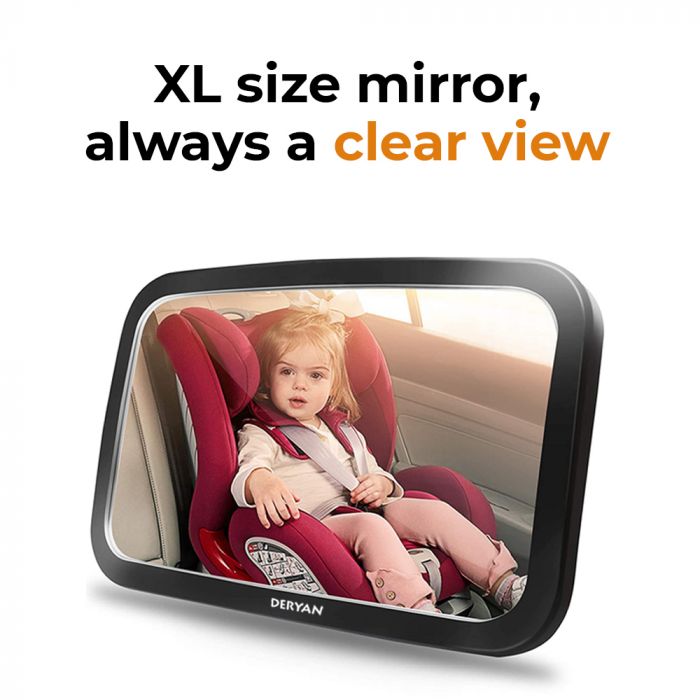 Deryan Luxury XL Baby Rücksitz Autospiegel