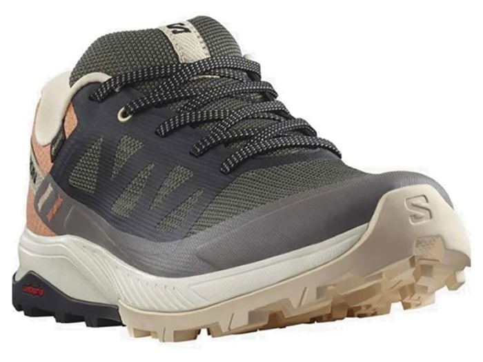 Salomon Outrise GTX Magnet Black Coral Damen Wanderschuhe
