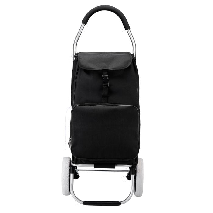 Packbarer 45 Liter Einkaufswagen mit Kuhlfach Black