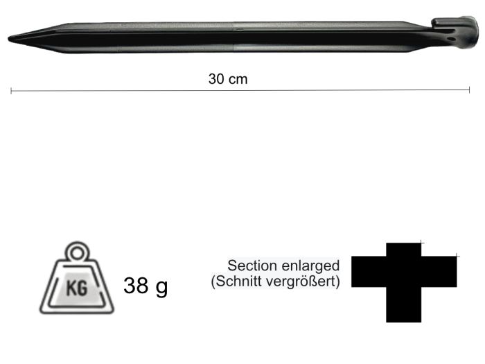 50 Stück Zeltheringe Kunststoff - Pilzförmige Heringe 8,5cm Für Camping & Garten
